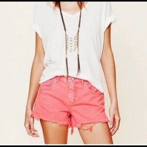 Free People Denim Cut Off Shorts